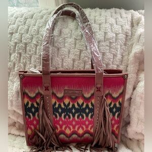 NWT Montana West Multicolor Fringe Tote